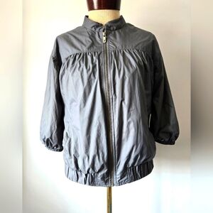 Community Aritzia Half Sleeve Grey Zip-Up Jacket. Size Small